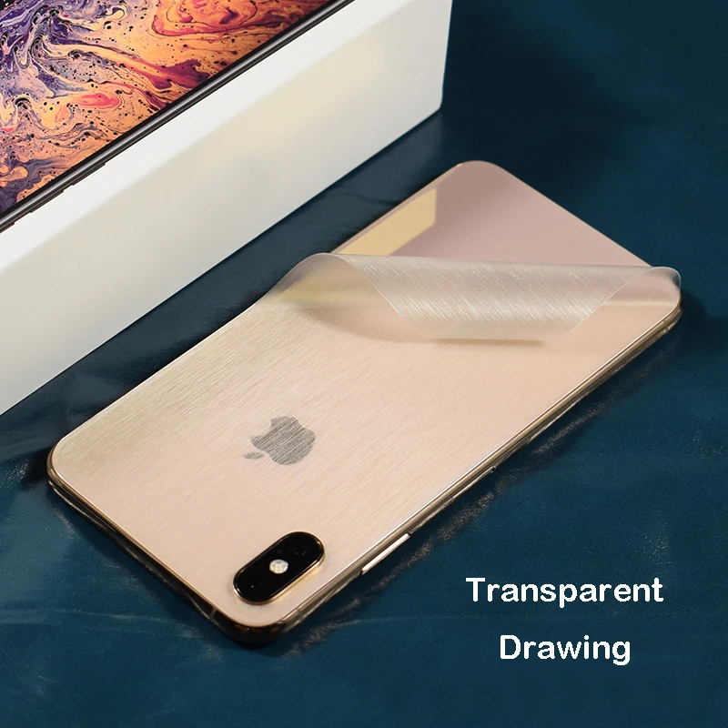 Transparent 3D Carbon Fiber Soft Film For iPhone XS MAX XR XS Clear Matte Drawing Phone Back Film For iPhone X 8 Plus Sticker (14)