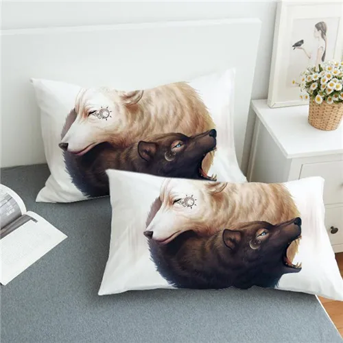 3D чехол для подушки с рисунком единорога, декоративный чехол для подушки для детей, милый чехол для подушки 48x74 см, размер 2 шт - Цвет: 3