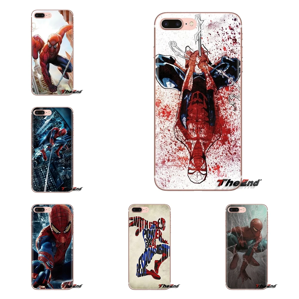 For Huawei Nova 2 3 2i 3i Y6 Y7 Y9 Prime Pro GR3 GR5 2017 2018 2019 Y5II Y6II Spiderman Spider Man Soft Transparent Cases Covers |