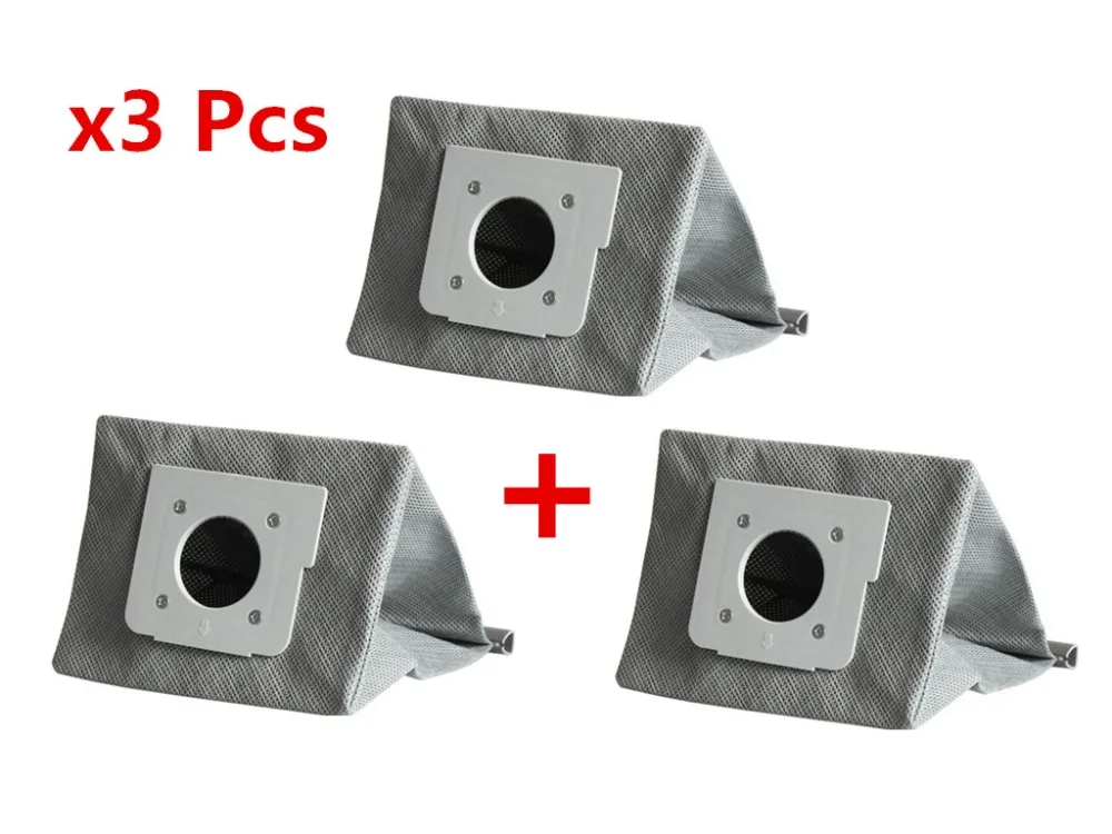 3Pcs New washable vacuum cleaner bags hepa filter dust bag