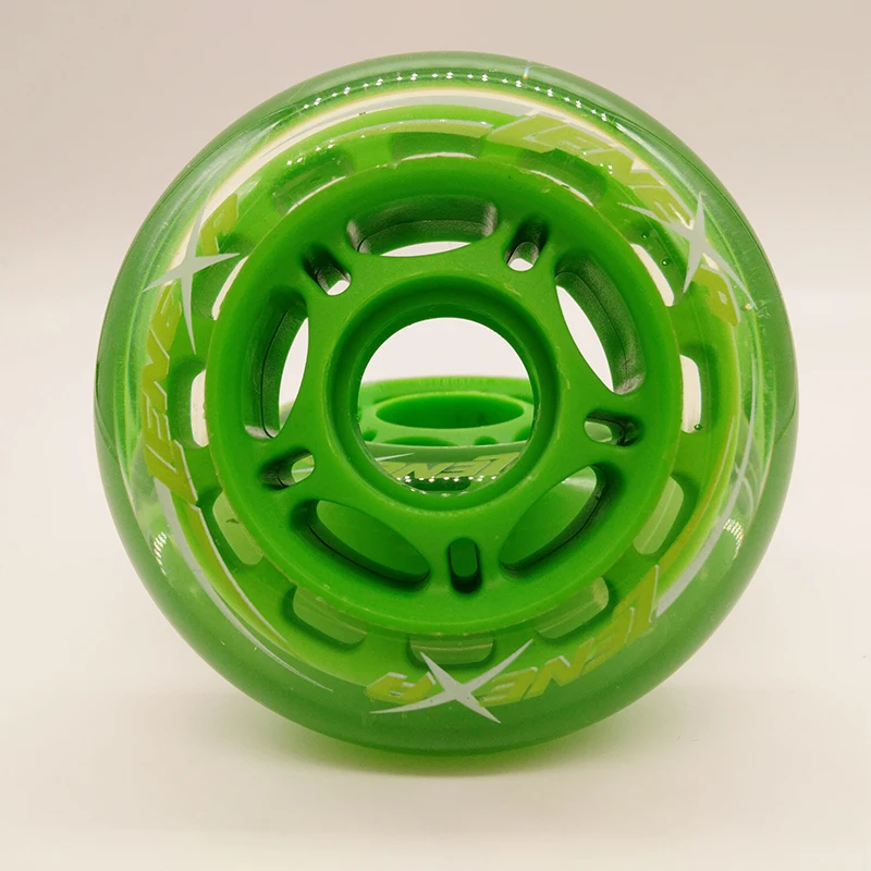 free shipping roller wheels skate wheel 72 MM 85A green colorwheel
