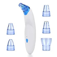 Электрический прибор для удаления угрей вакуумный всасывающий баночный массажер для кожи лица очиститель пор угри, прыщи инструмент для удаления дефектов кожи с 5 головками