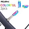2pcs Ti road Bicycle Sclaverand Valve Cap MTB Bike Tire Tyre Wheel Titanium Dust French valve Cover Cap Presta Valve Cover ► Photo 3/6