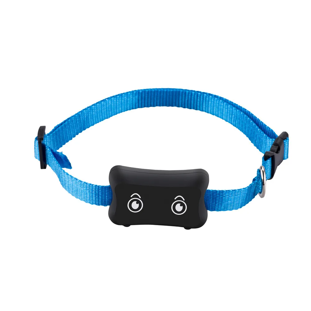 Auto Tracker Pet IP66 Wasserdicht Pet GPS Tracker Realtime-Tracking Low Alarm haben eine blau krage