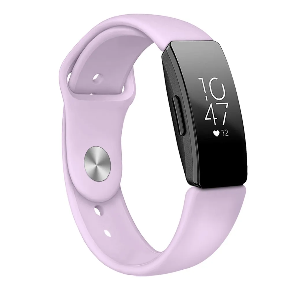 Замена Смарт Браслет Для Inspire& Inspire HR Мягкий Силиконовый Ремешок Унисекс Quick Release