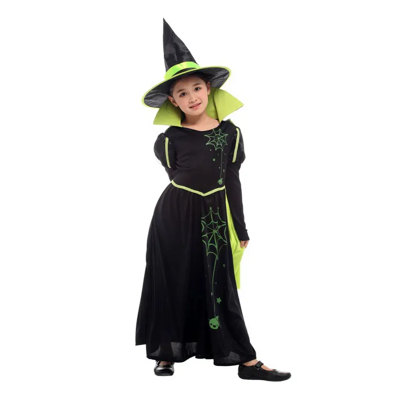 Girls Decorated W Size Accessory Halloween Oz Children/'s Witch Hat With Hair