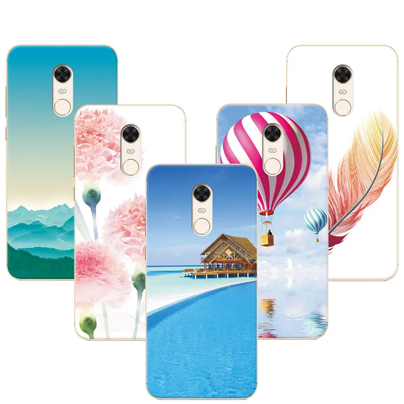 

Exotic Natural Landscape Soft TPU Phone Case For Redmi 5Plus Back Cover Silicone Flowers For Xiaomi Redmi 5 Plus 5.99" Inch Capa