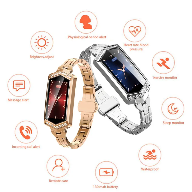 

B78 multi-function smart bracelet female outdoor fitness tracker watch heart rate monitor blood pressure smart wristband band
