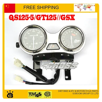 

QS125-5/GT125//GSX 125CC motorcycle instrument speedometer odometer assembly accessories free shipping