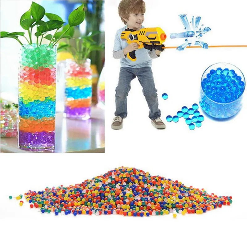 

Pearl Crystal Vase Filler Balls Soil Hydrogel Gel Growing Ball Non Toxic Glitter Water Beads Vase Filler Kids Toys