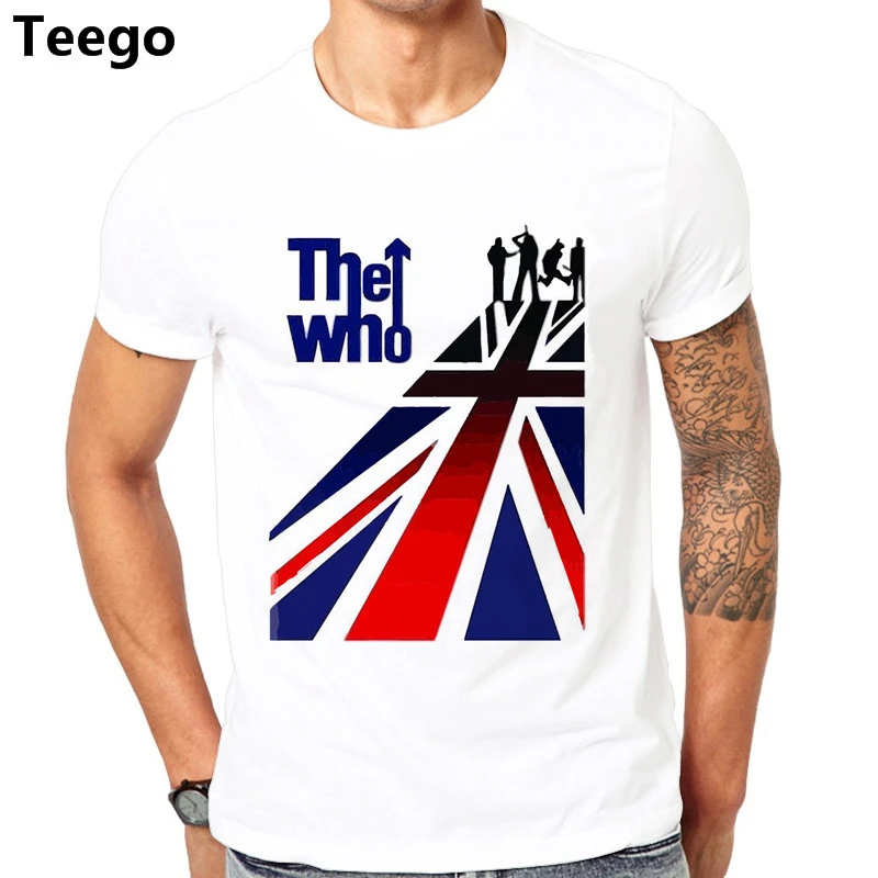 Europe Fashion Mens Music The Band The Who T Shirt Summer Short Sleeve