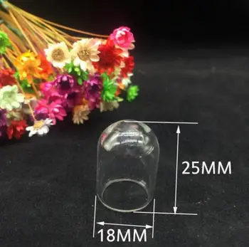 

100sets/lot 25*18 empty glass globe bubble dome tube glass bottle vial pendant necklace diy pendant necklace jewelry findings