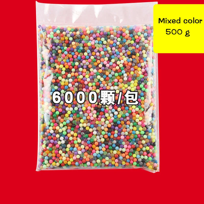 6000 шт 24 Цвета Заправка Аква-бусины головоломка Кристалл Аква-бусины DIY Набор распылителей воды мяч игры 3D ручной работы волшебные игрушки для детей - Цвет: 6000pcs (mixed)