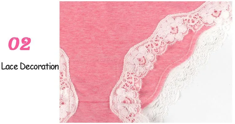 New Brand Woman Cotton Cute Panties Vs Love Pink Women Briefs Lace Decoration for Girls Calcinhas Underwear Lingerie Intimates (16)