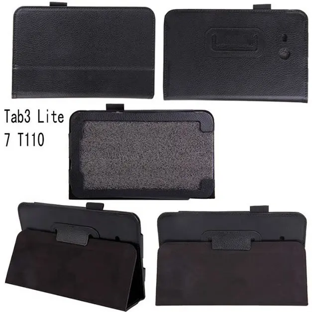 

Pu Leather case for Samsung Galaxy Tab 3 lite 7.0 T110 T111 T113 T116 Stand cover for Samsung Tab 3 lite 7.0 case + Screen film