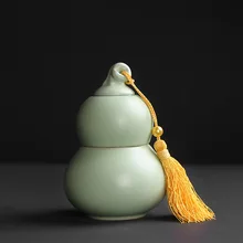 Gourd ru печи керамический чайник горшкообразный чайник половина catty шариковый подшипник с глубоким желобом заварной чайник чайный набор творческие подарки