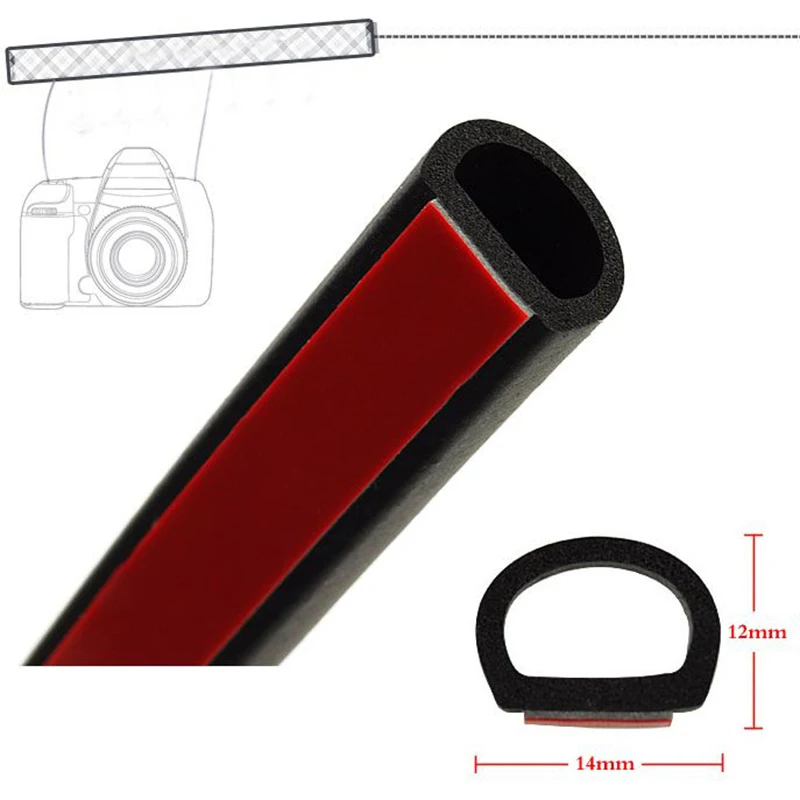 4Meter-Big-D-Type-Car-Rubber-Seal-Sound-Insulation-Car-Styling-Door-Seal-Strip-Weatherstrip-Car 5