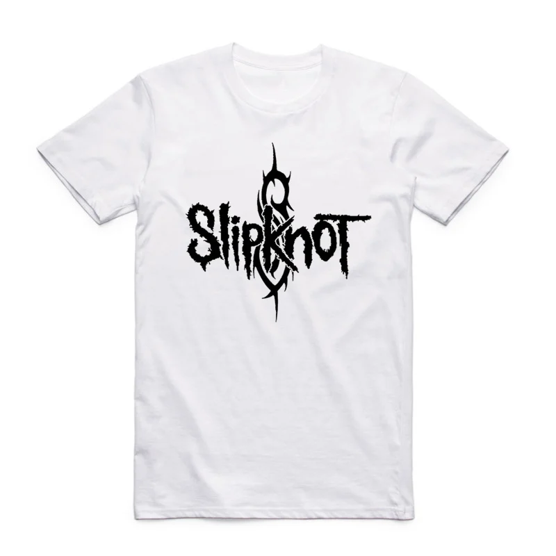 Мужская футболка азиатского размера с принтом панк рок группа Slipknot модная