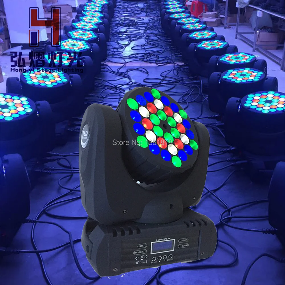 

LED Beam Moving Head Light 36x3W RGBW With DMX Stage Light