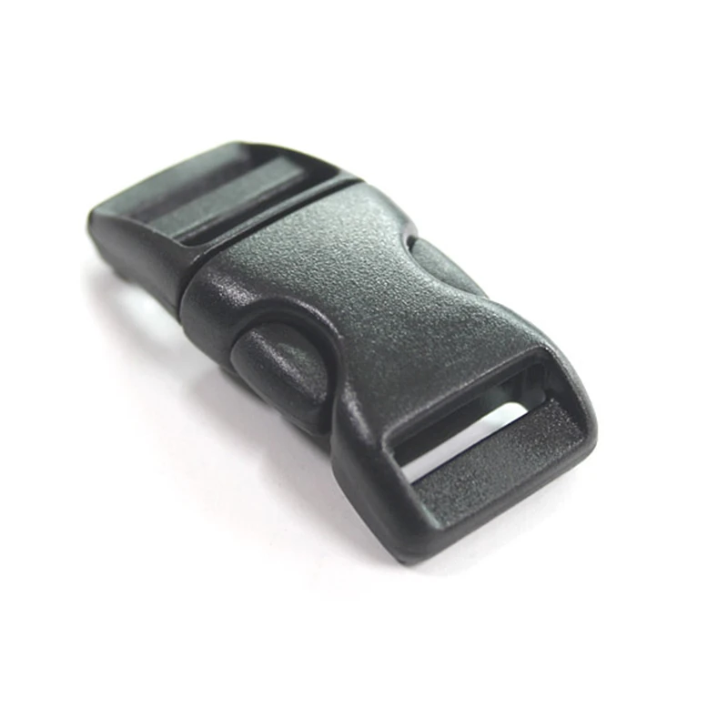 

100pcs Plastic Buckles Contoured Curved For paracord bracelet survival bracelet clasp Black arc