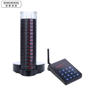 

Restaurant Pager Wireless Pager Calling System Long Range Full Water-proof Certified FM Distance>3000m 15pcs Buzzer