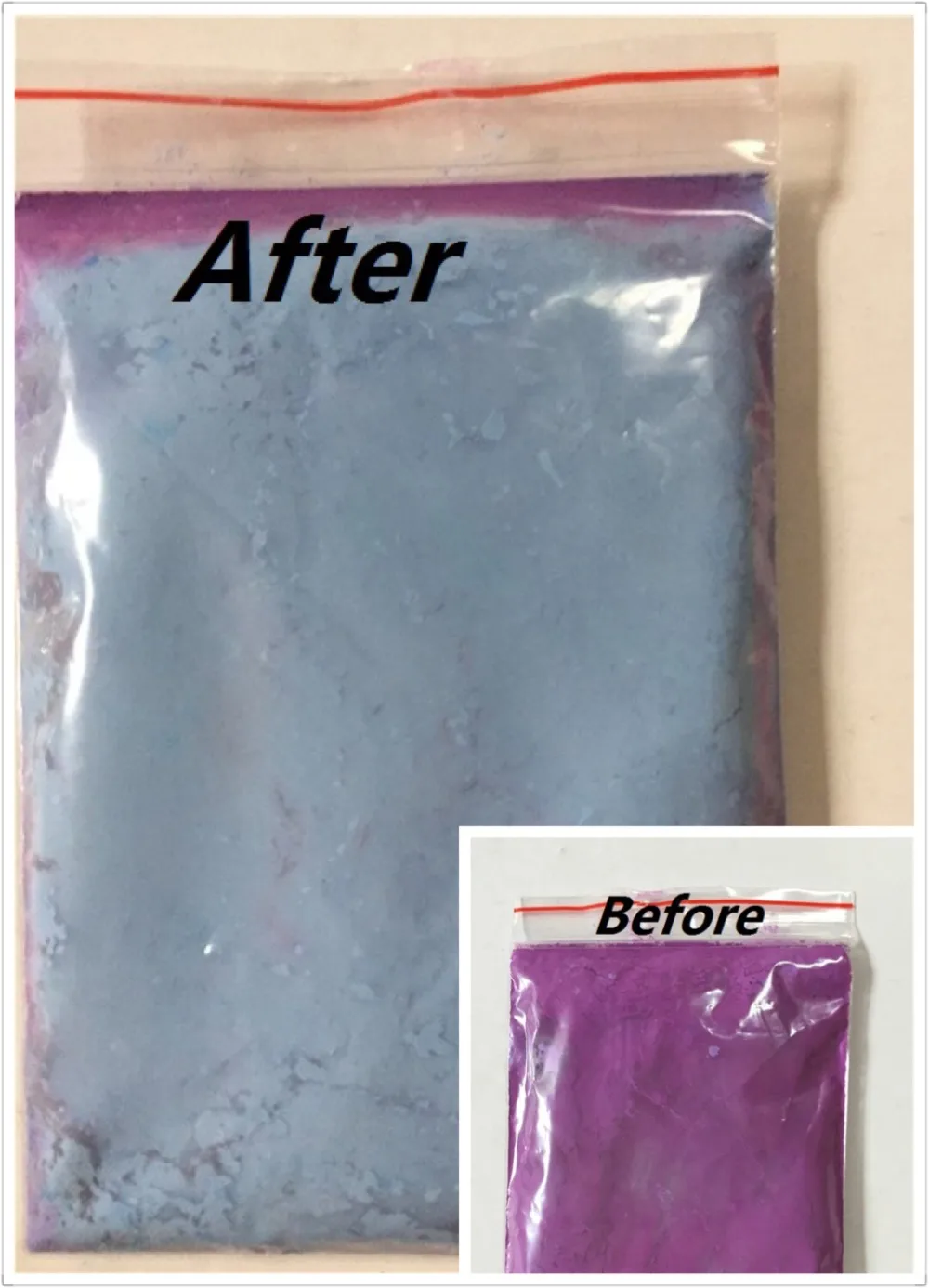 Billige Thermochromen Pigment Thermische Farbe Ändern Temperatur Pulver Staub Dekorationen Nail art Gradienten Pulver 20 gr beutel