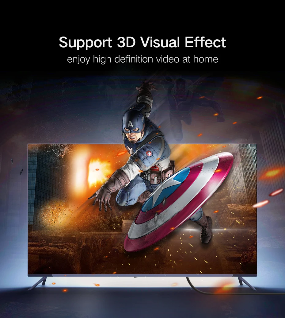 HDMI штекер Мужской кабель 1 м 2 3 5 4 к 1080P 3D для PS3 HD ЖК проектор Apple TV компьютерный