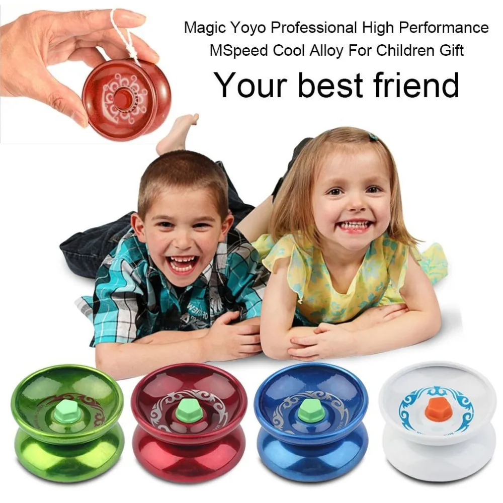 1 pcs hot sale Magic Yoyo Professional High Performance Speed Cool Alloy Metal For Children Classic 2