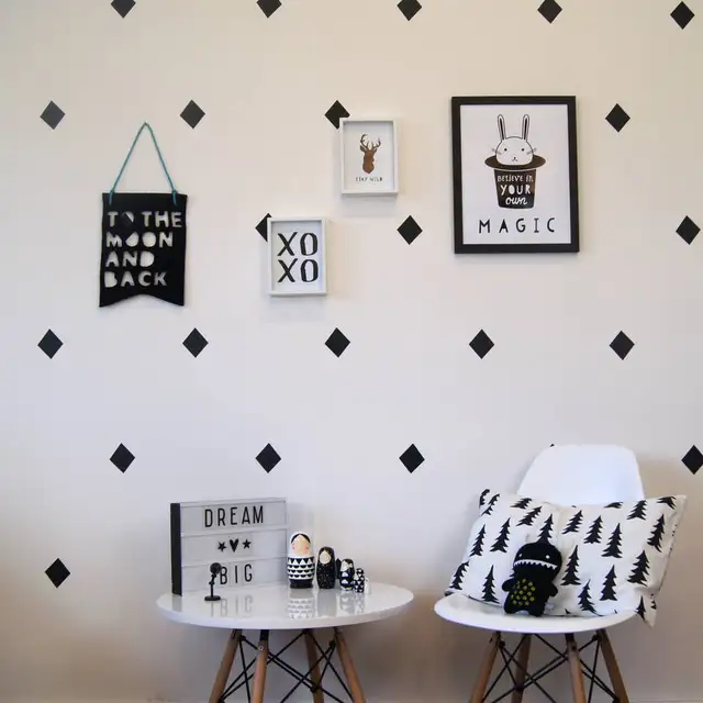 68 Pcs Set Diamond Wall Stickers For Living Room Removable Home 68 Pcs Set Diamond Wall Stickers For Living Room Removable Home Decor Modern