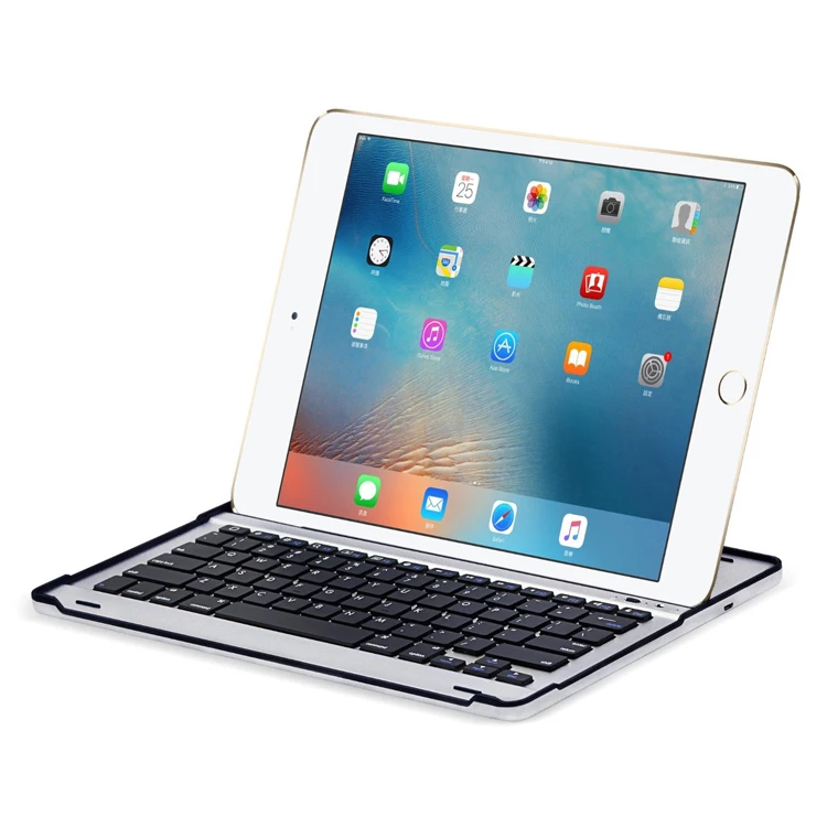  iPad pro 12.9 case with keyboard 2017 2015,360 Rotatable Wireless Keyboard Smart Folio 180 Swivel Stand Hard Shell Cover Auto SleepWake up Black  (8)