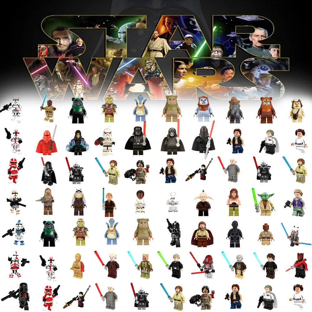 

Hot legoed famous star wars figures sets toys model clone friends building blocks playmobil enlighten technic baby toys blocks