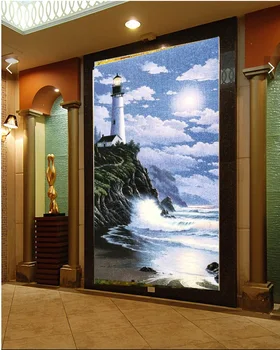

3d room wallpaper custom mural non-woven Wall sticker 3 d The sea lighthouse porch painting photo wallpaper for walls 3d