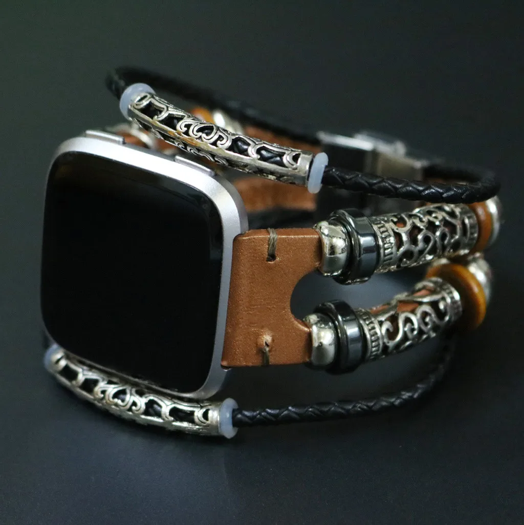 Кожаный ремешок для Fitbit Versa/Versa Lite, сменные браслеты, ремешок, браслет, ремешок на запястье, кожаный ремешок, Прямая поставка 315#2