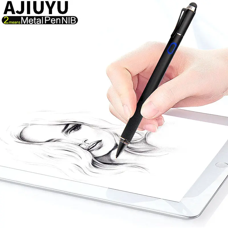 Ativa de Alta Tela de Toque do Telefone Caneta Precisão Exigível Toque Capacitivo Stylus Ios Android Windows10 Tablet Móvel 1.3mm