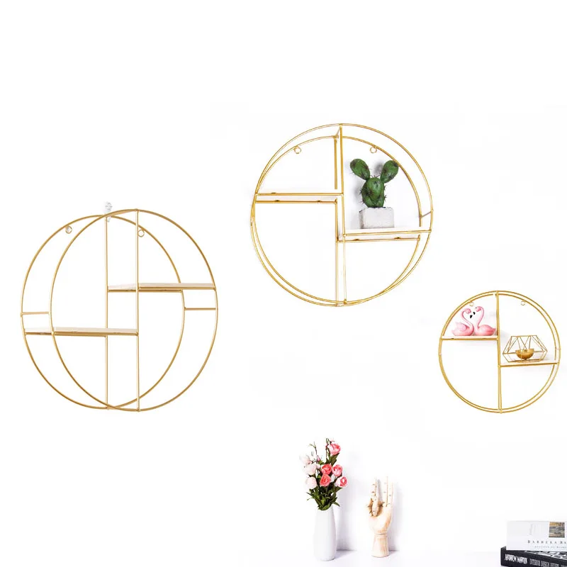 

Shelves,Punch-Free Round Wall-Mounted Shelf|Living Room Tv Wall Set-Top Box Rack|Background Wall Decoration Wall Hanging On Th