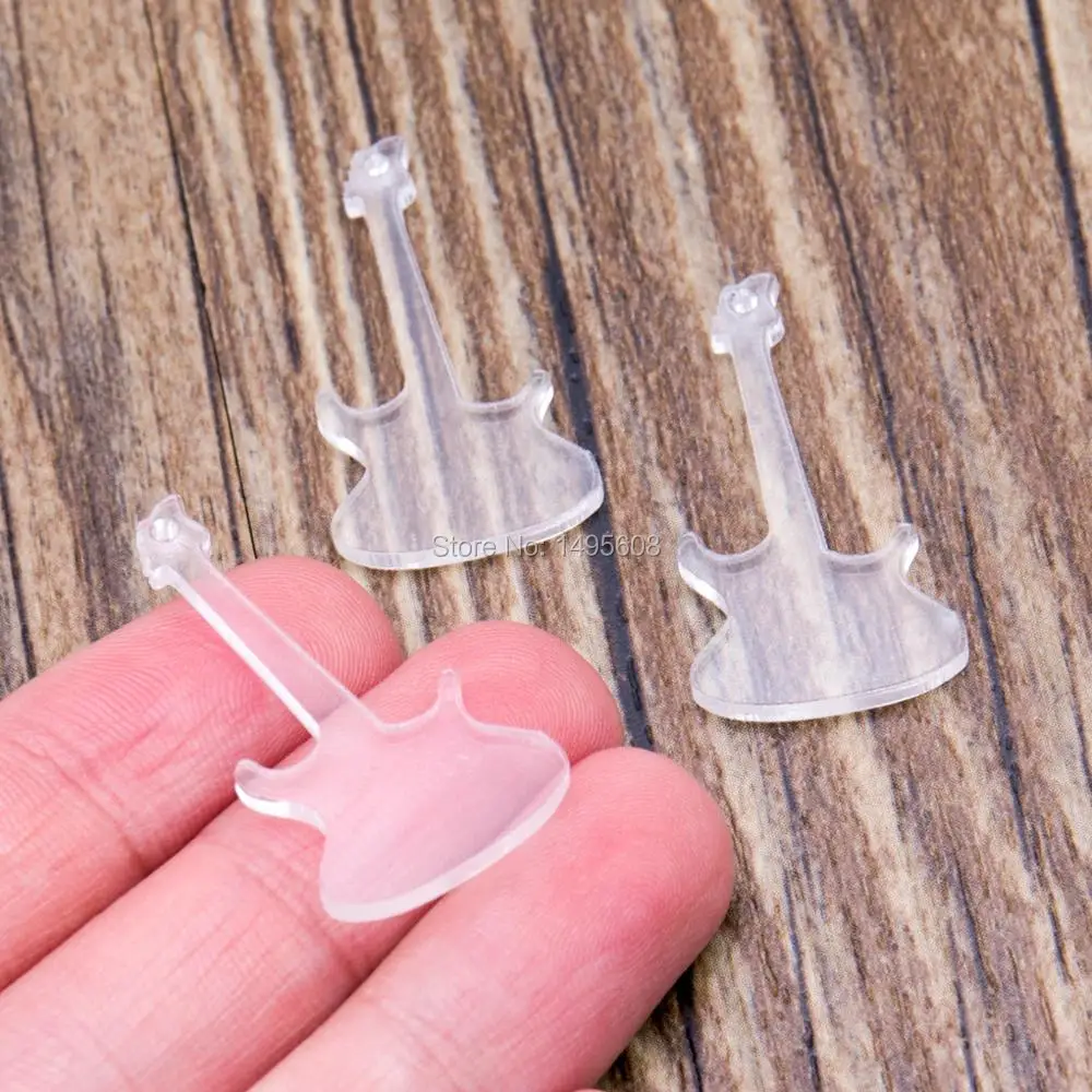 Guitar Clear Acrylic Thick Keychain Blanksin Party Favors from Home