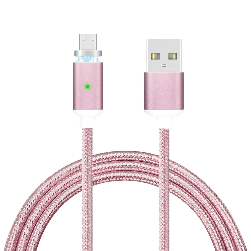 Магнитный кабель EPULA Новинка 2.4A Micro USB зарядное устройство 1 м нейлоновый