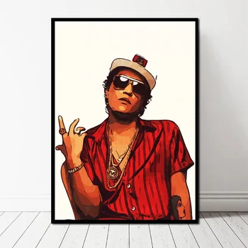 

Bruno Mars Poster Canvas Print Home Decor Wall Art No Frame