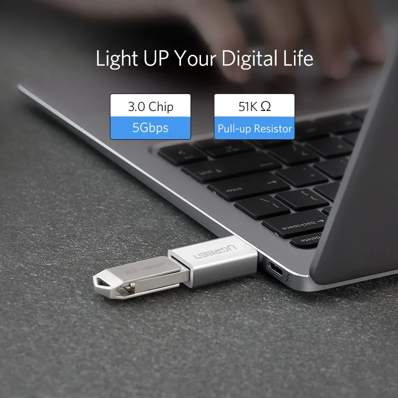 Ugreen usb Тип C адаптер USB штекерным 3 0 Женский OTG конвертер для Xiaomi OnePlus LG Nexus 5X6 P тип c