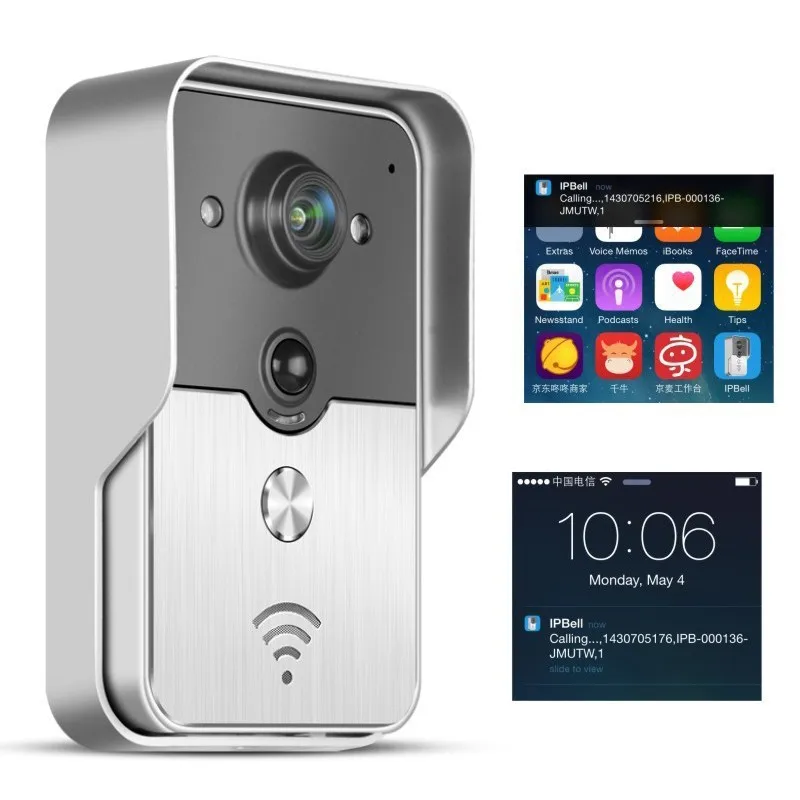 2015-Popular-WiFi-Wireless-Video-Door-Phone-intercom-Doorbell-Peehole-Camera-PIR-IR-Night-Vision-Alarm (1)