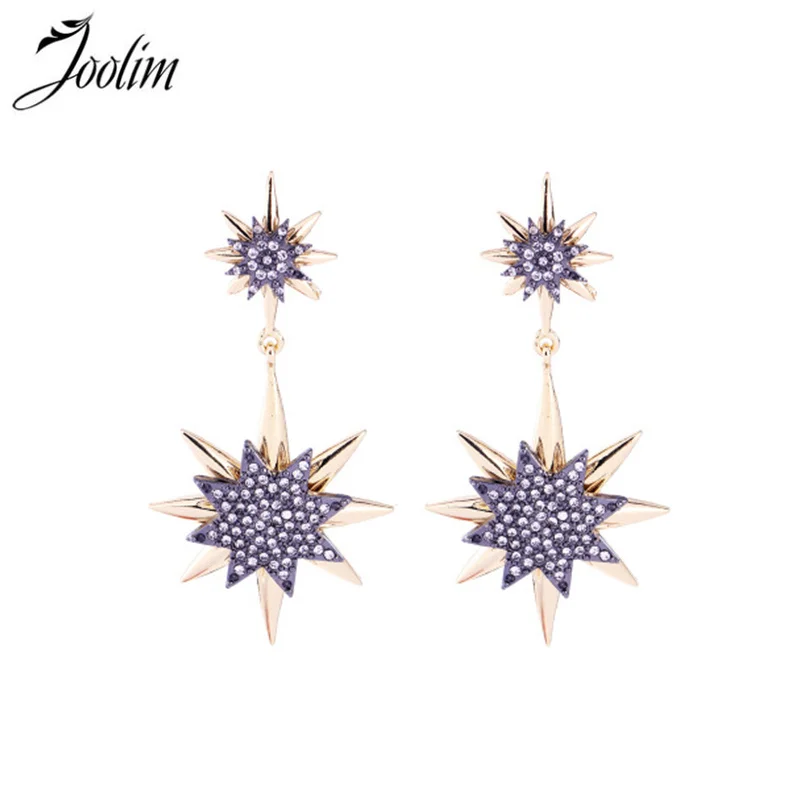 Серьги-капли Joolim Starburst, модные ювелирные изделия, вечерние серьги