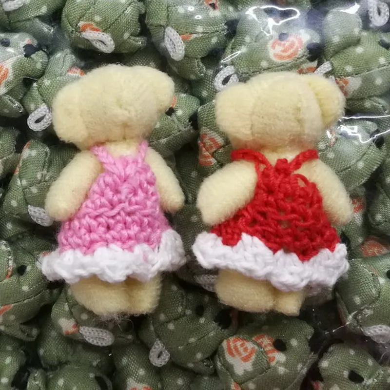 4cm plush bear with dress 9