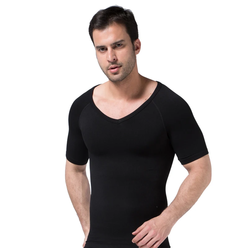 Men's T Shirt Tummy Control Underbust Slimming Underwear Shapewear Body