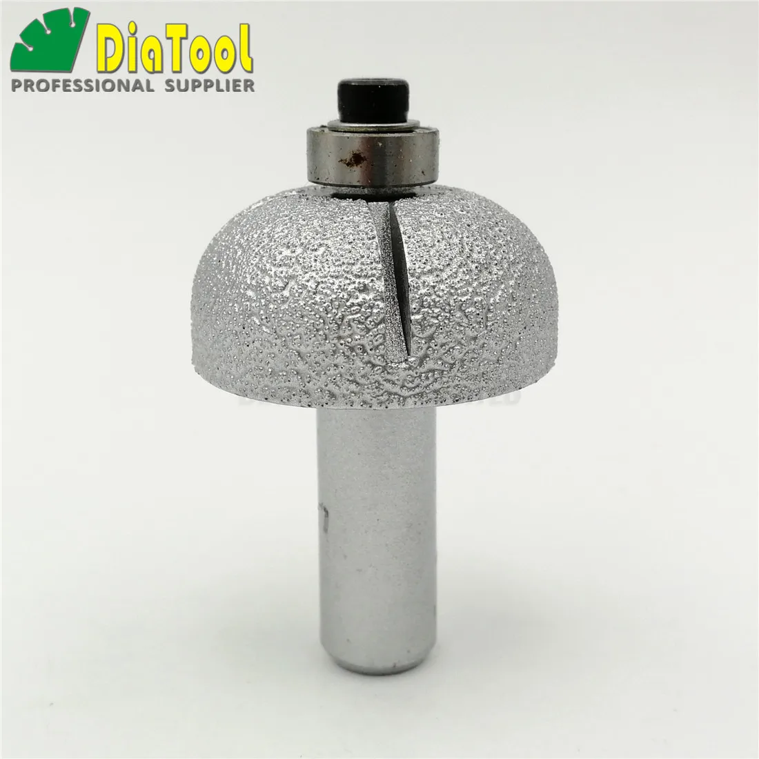 DIATOOL No.14 Radius 15mm Vacuum Brazed Diamond Router Bits With Bottom