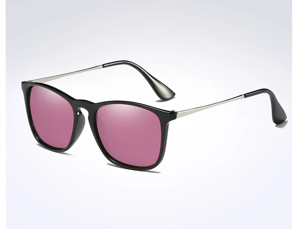 ELITERA поляризованные солнцезащитные очки для мужчин и женщин, оригинальные брендовые дизайнерские отражающие зеркальные солнцезащитные очки унисекс, очки gafas de sol - Цвет линз: black pink