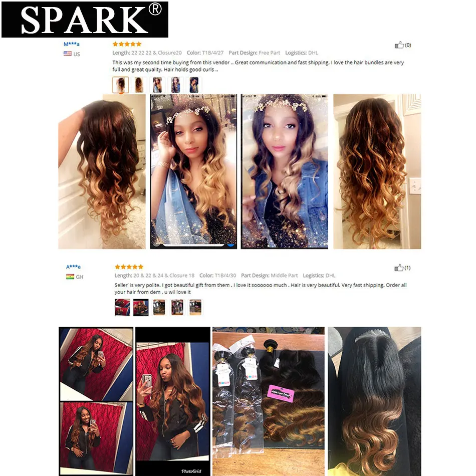 Cabelo Humano com 13 faísca x 4