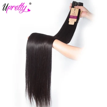 

Upretty Hair Brazilian Hair Weave Bundles Straight Hair Bundles 40 inch 28 30 32 34 36 38 inch Remy Human Hair Extensions
