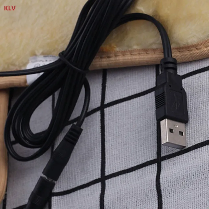 KLV الكهربائية USB التوصيل بالطاقة ساخنة أحذية النعال أفخم فيلم سخان الشتاء إبقاء أقدام الجوارب الدافئة منصات القدم للنساء الرجال