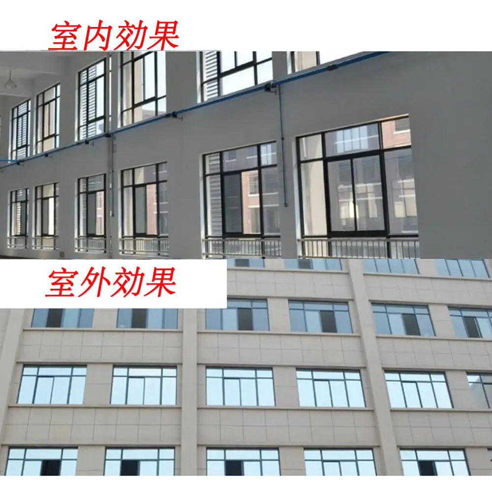 

1m x 20m One Way Mirrored Window Film Solar Reflective glass sticker Silver Layer Tint Room Building Decor wallpaper