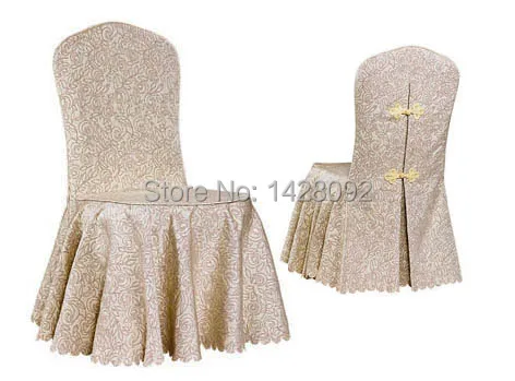 

yellow jacquard banquet chair cover wedding chair cover